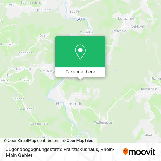 Карта Jugendbegegnungsstätte Franziskushaus