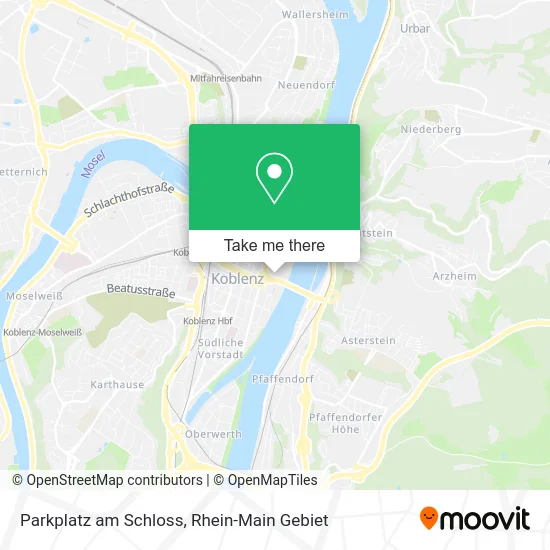 Карта Parkplatz am Schloss