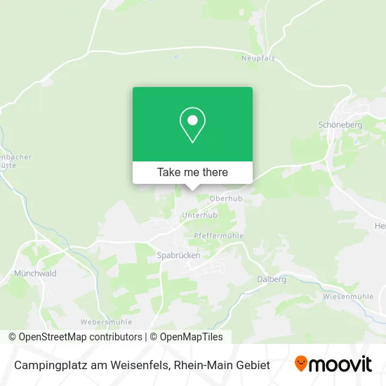 Карта Campingplatz am Weisenfels