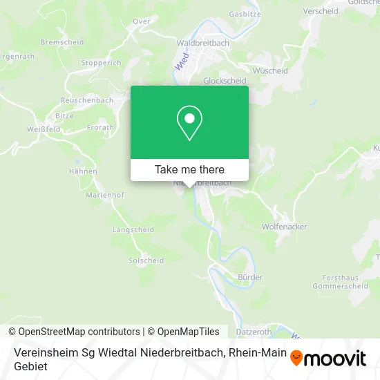 Карта Vereinsheim Sg Wiedtal Niederbreitbach