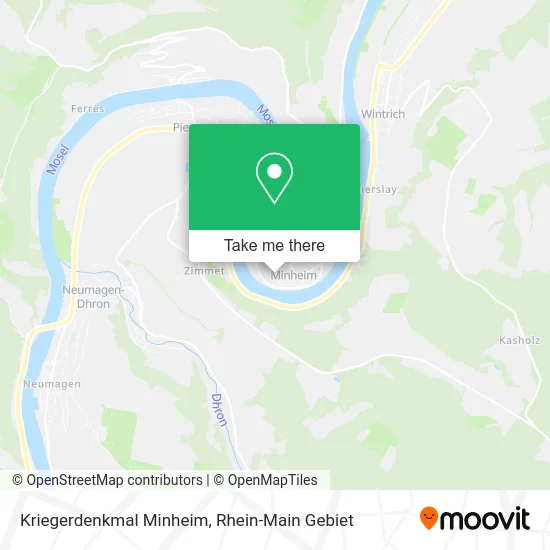 Карта Kriegerdenkmal Minheim