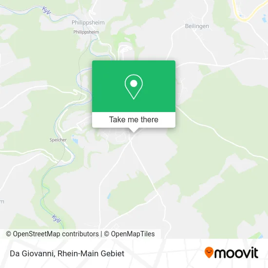Карта Da Giovanni
