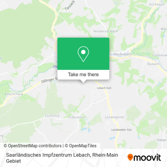 Карта Saarländisches Impfzentrum Lebach