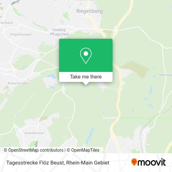 Карта Tagesstrecke Flöz Beust