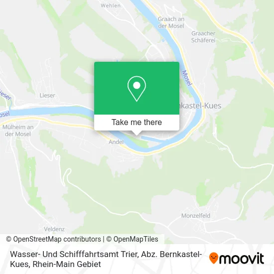 Карта Wasser- Und Schifffahrtsamt Trier, Abz. Bernkastel-Kues