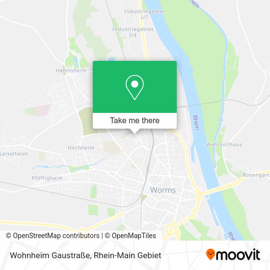Карта Wohnheim Gaustraße