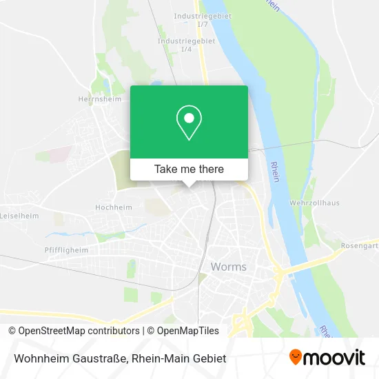 Карта Wohnheim Gaustraße