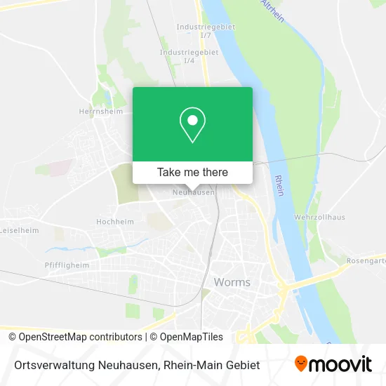 Карта Ortsverwaltung Neuhausen
