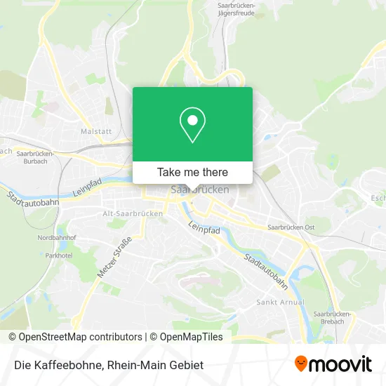 Карта Die Kaffeebohne