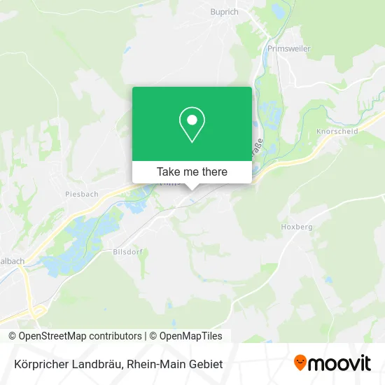 Карта Körpricher Landbräu