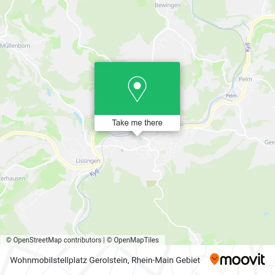 Карта Wohnmobilstellplatz Gerolstein
