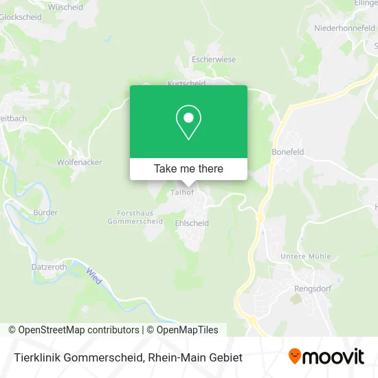 Карта Tierklinik Gommerscheid