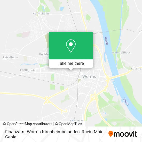 Карта Finanzamt Worms-Kirchheimbolanden