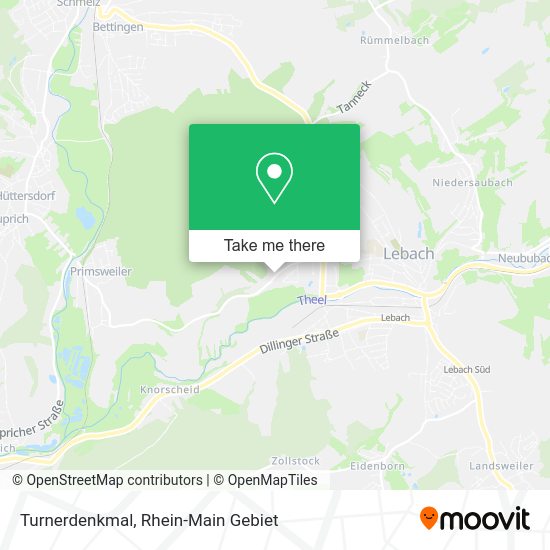 Карта Turnerdenkmal