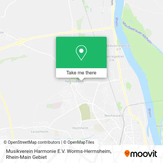 Карта Musikverein Harmonie E.V. Worms-Herrnsheim
