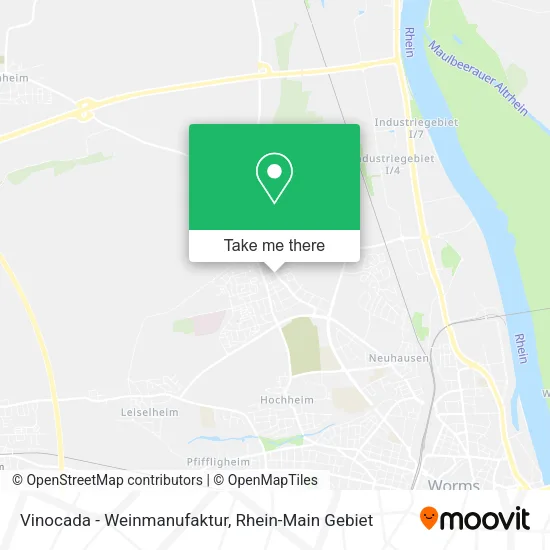 Карта Vinocada - Weinmanufaktur