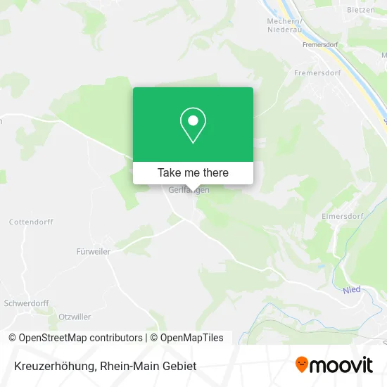 Карта Kreuzerhöhung