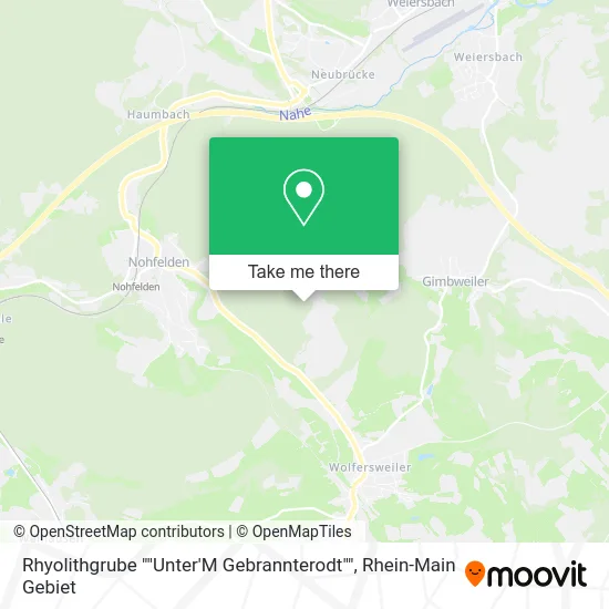 Карта Rhyolithgrube ""Unter'M Gebrannterodt""