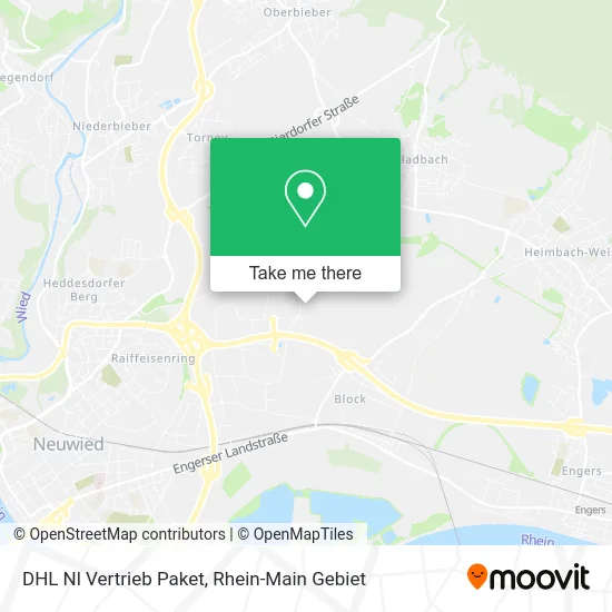 Карта DHL Nl Vertrieb Paket
