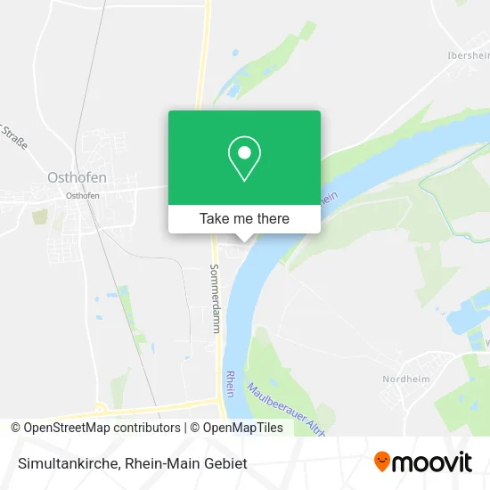 Карта Simultankirche