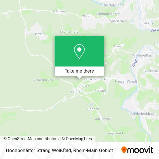 Карта Hochbehälter Strang Weißfeld