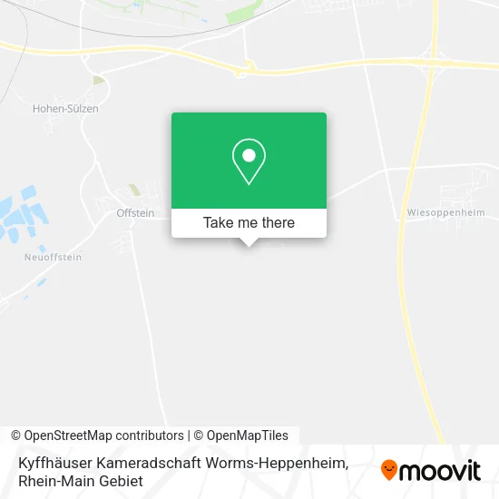 Карта Kyffhäuser Kameradschaft Worms-Heppenheim
