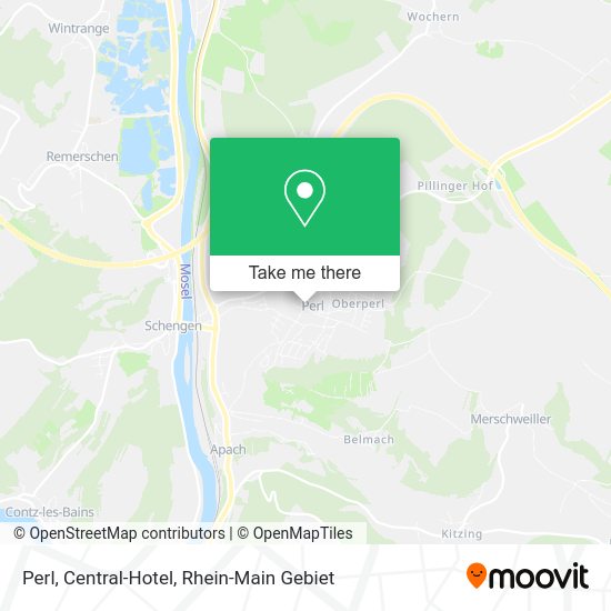 Perl, Central-Hotel map