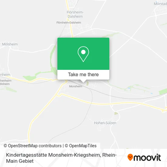 Карта Kindertagesstätte Monsheim-Kriegsheim