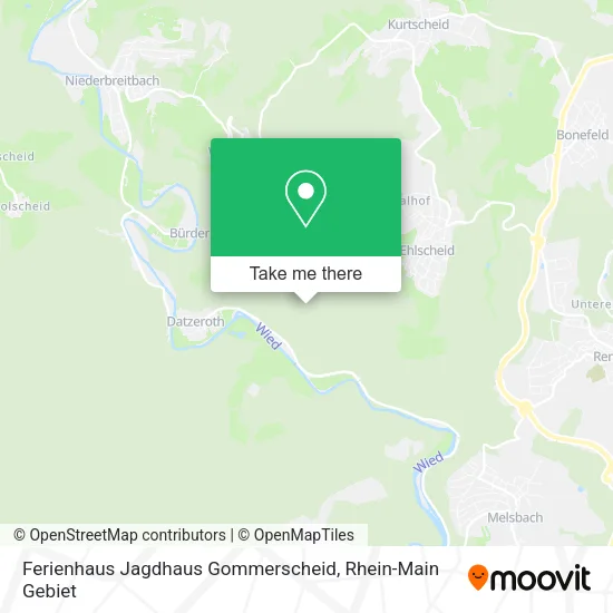 Ferienhaus Jagdhaus Gommerscheid map