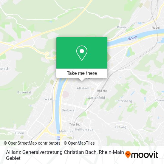 Карта Allianz Generalvertretung Christian Bach