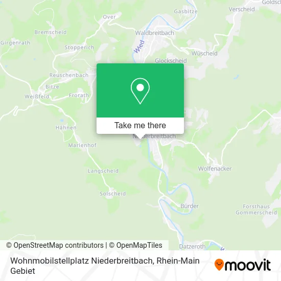 Карта Wohnmobilstellplatz Niederbreitbach