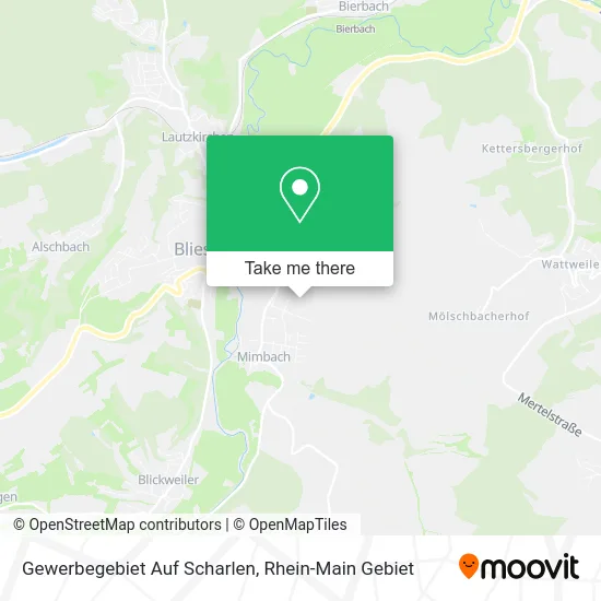 Карта Gewerbegebiet Auf Scharlen