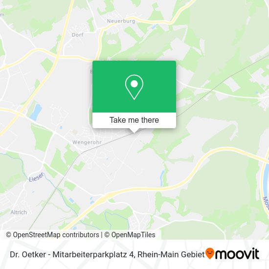 Карта Dr. Oetker - Mitarbeiterparkplatz 4