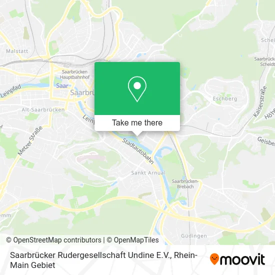 Карта Saarbrücker Rudergesellschaft Undine E.V.