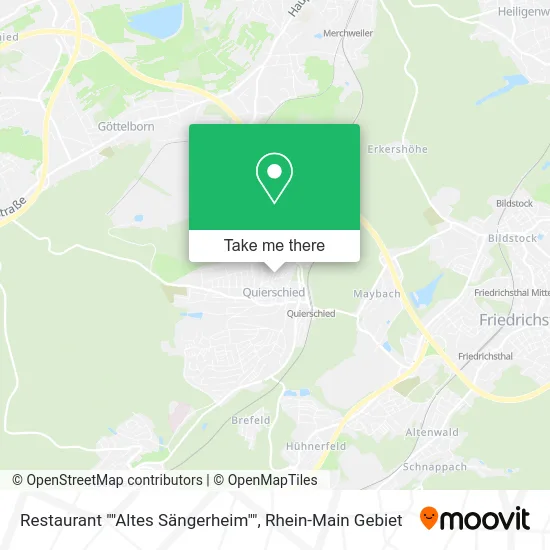 Карта Restaurant ""Altes Sängerheim""