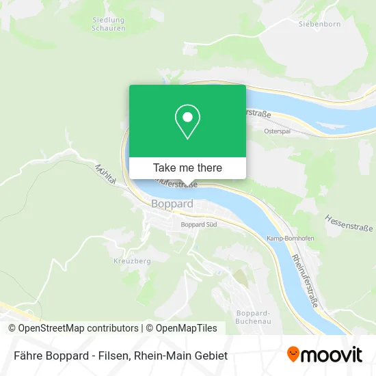 Карта Fähre Boppard - Filsen