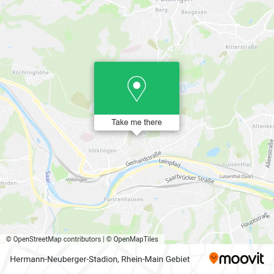 Hermann-Neuberger-Stadion map