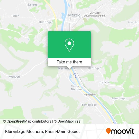 Карта Kläranlage Mechern