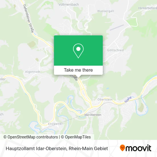 Карта Hauptzollamt Idar-Oberstein