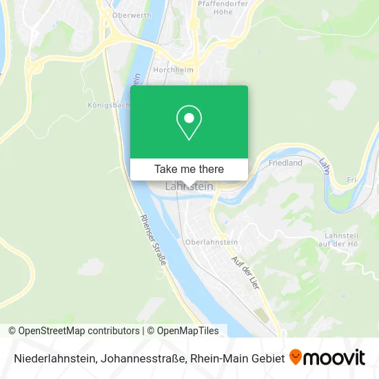 Карта Niederlahnstein, Johannesstraße