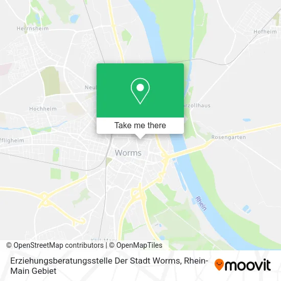 Карта Erziehungsberatungsstelle Der Stadt Worms