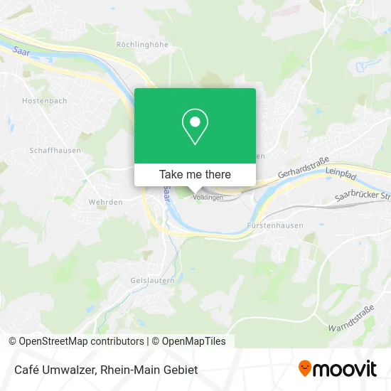 Карта Café Umwalzer