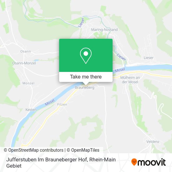 Карта Jufferstuben Im Brauneberger Hof