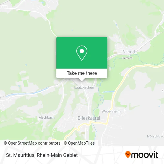 St. Mauritius map