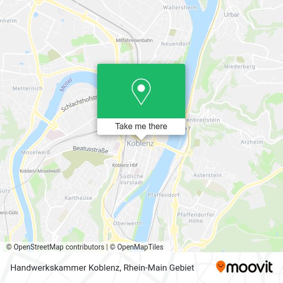 Карта Handwerkskammer Koblenz