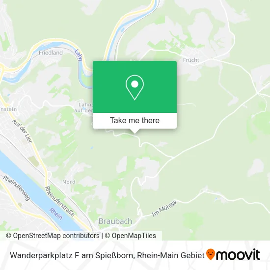 Карта Wanderparkplatz F am Spießborn