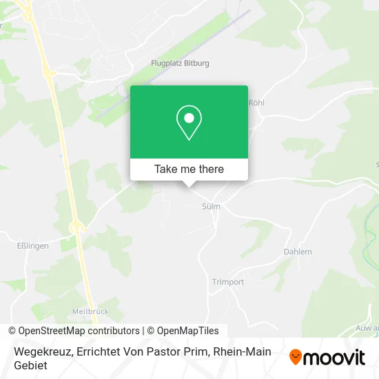 Карта Wegekreuz, Errichtet Von Pastor Prim