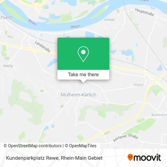 Карта Kundenparkplatz Rewe