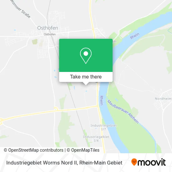 Карта Industriegebiet Worms Nord II