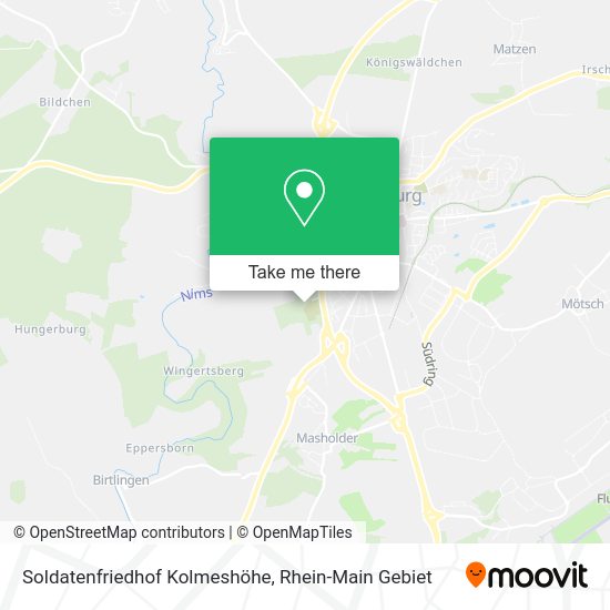 Soldatenfriedhof Kolmeshöhe map